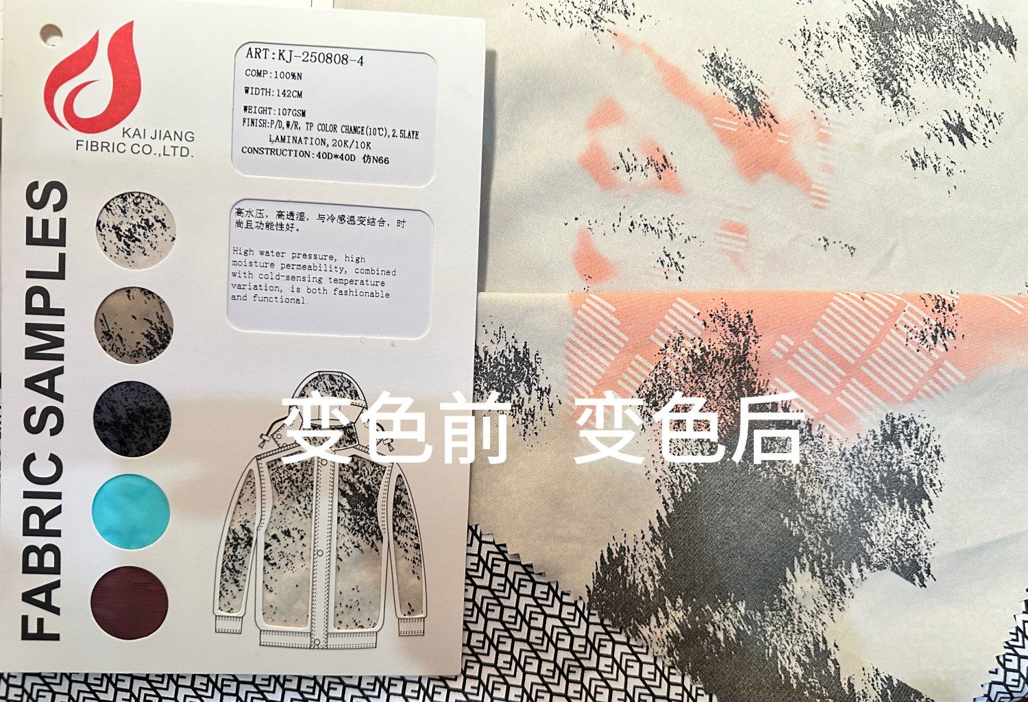 Thermochromic fabric