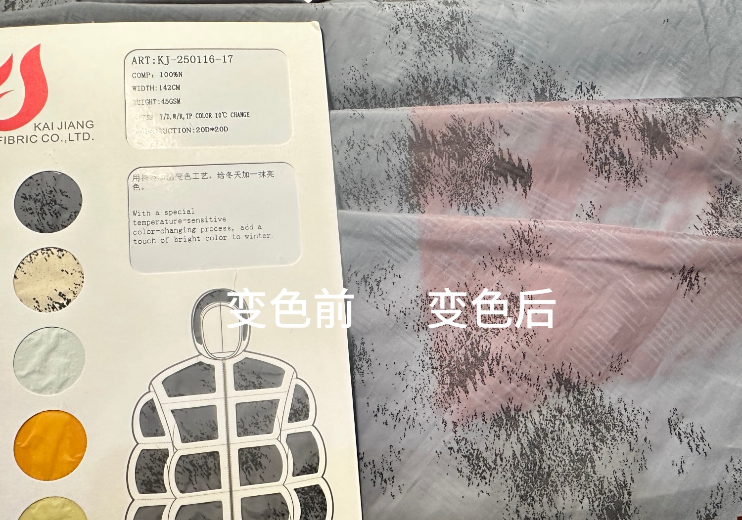 Thermochromic fabric