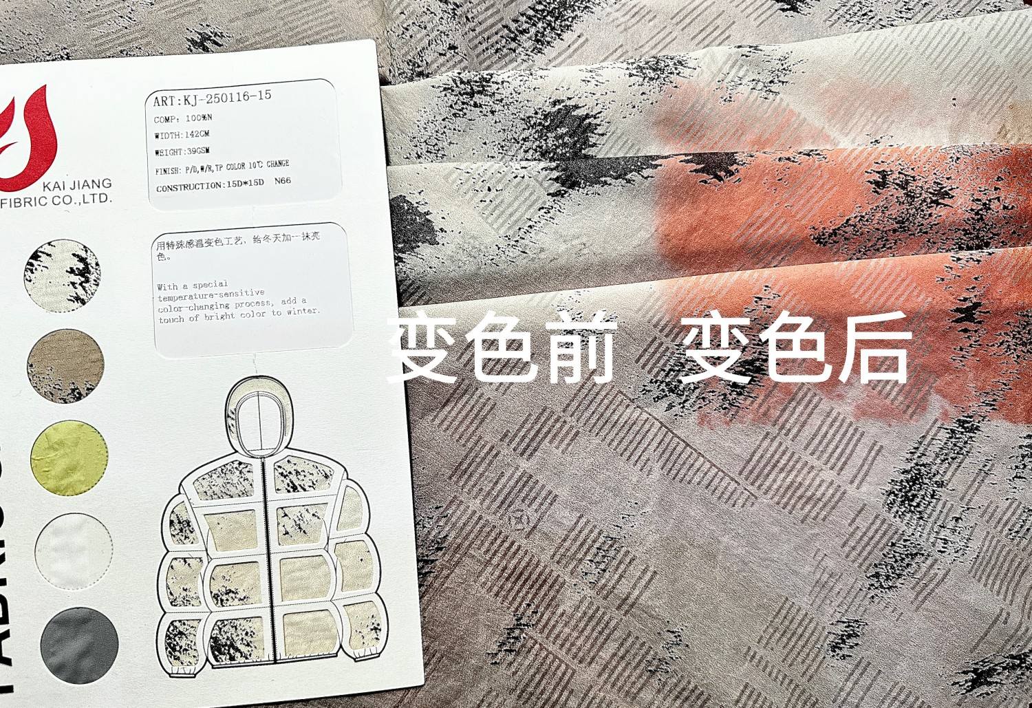 Thermochromic fabric